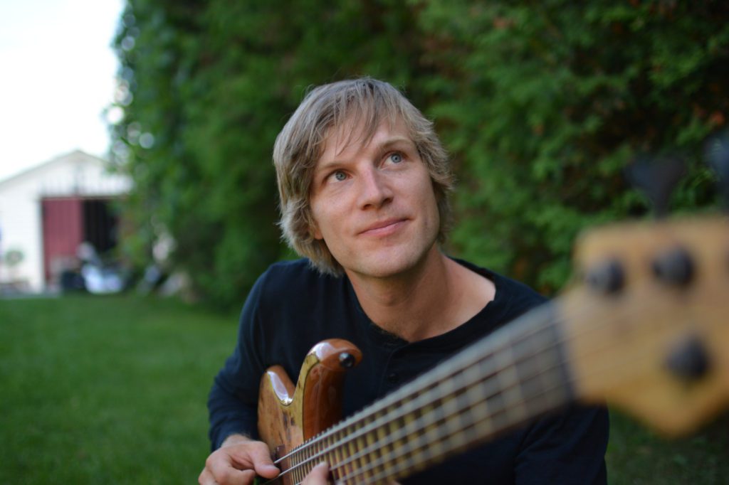 Evan Veenstra with bass